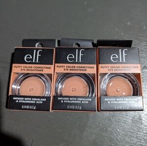e.l.f. Putty Color-Correcting Eye Brightener (3 Ct) 0.14oz Each New